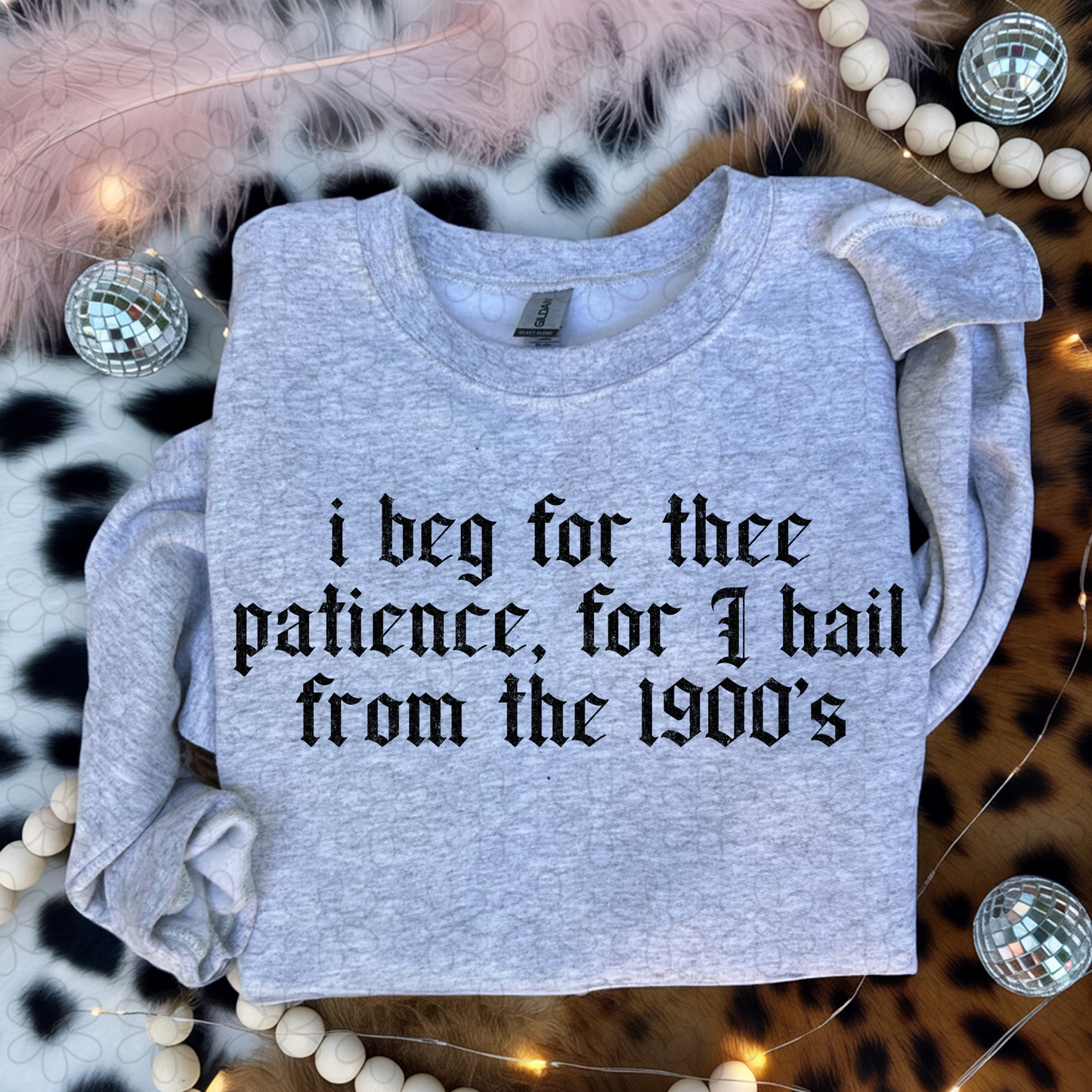 I beg for thee patience, for I hail from the 1900s DTF Transfer