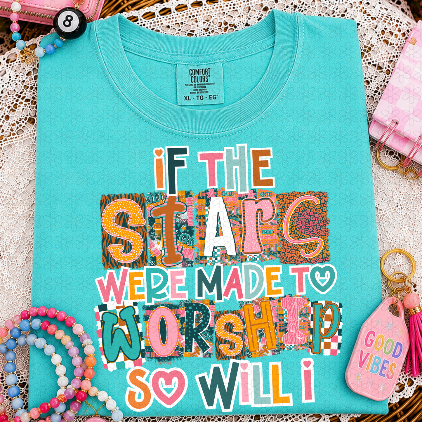 If the Starts Were Made to Worship SO WILL I DTF Transfer
