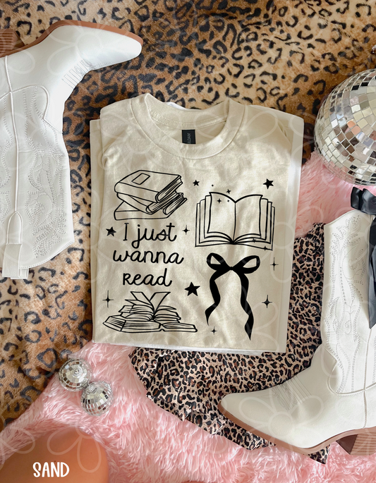 I just Wanna Read Completed Tee