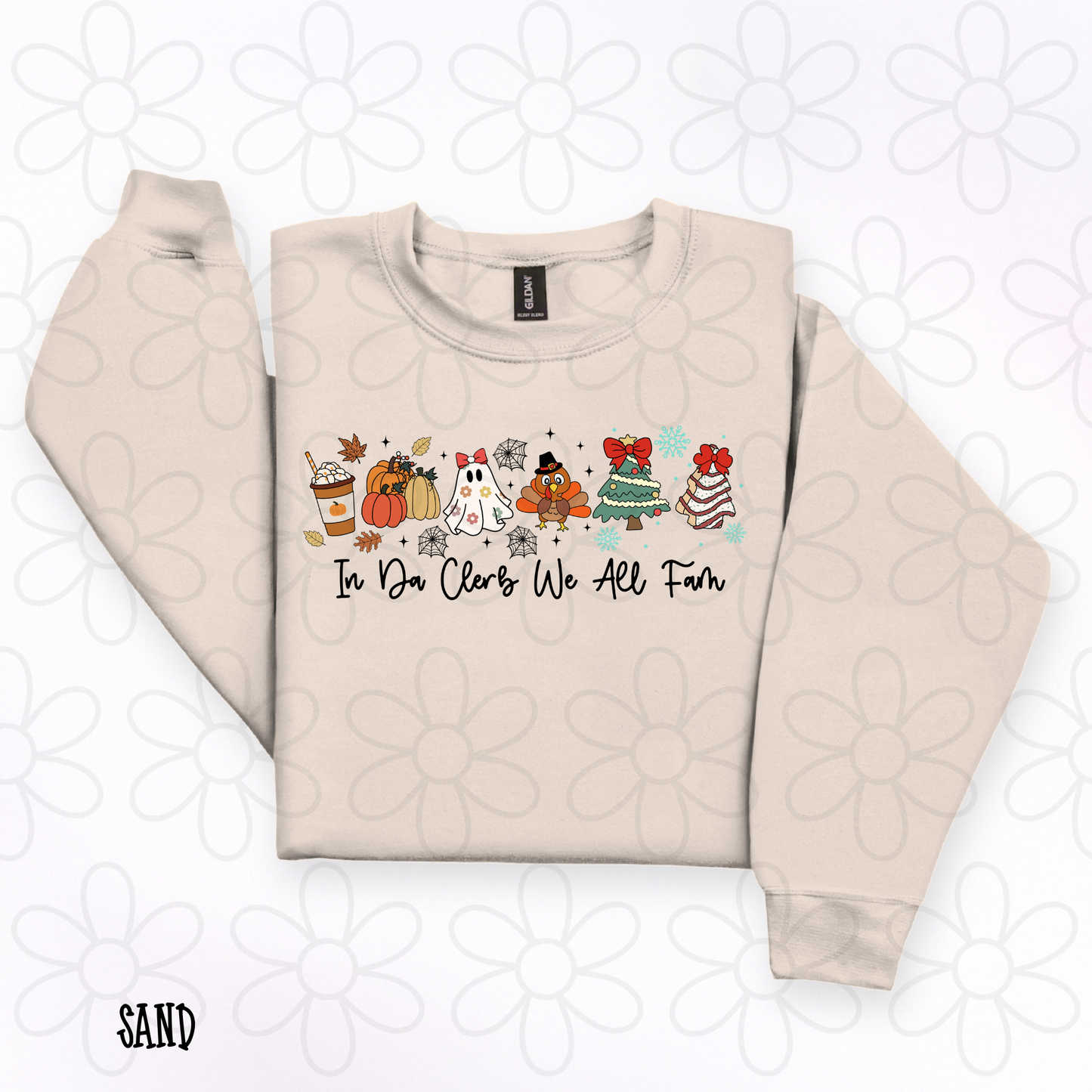 In Da Clerb We All Fam Holidays Kids Completed Tee