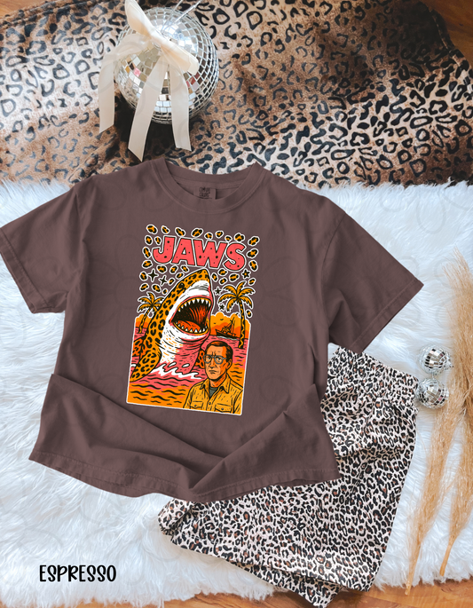 Jaws Leopard Shark Kids Completed Tee