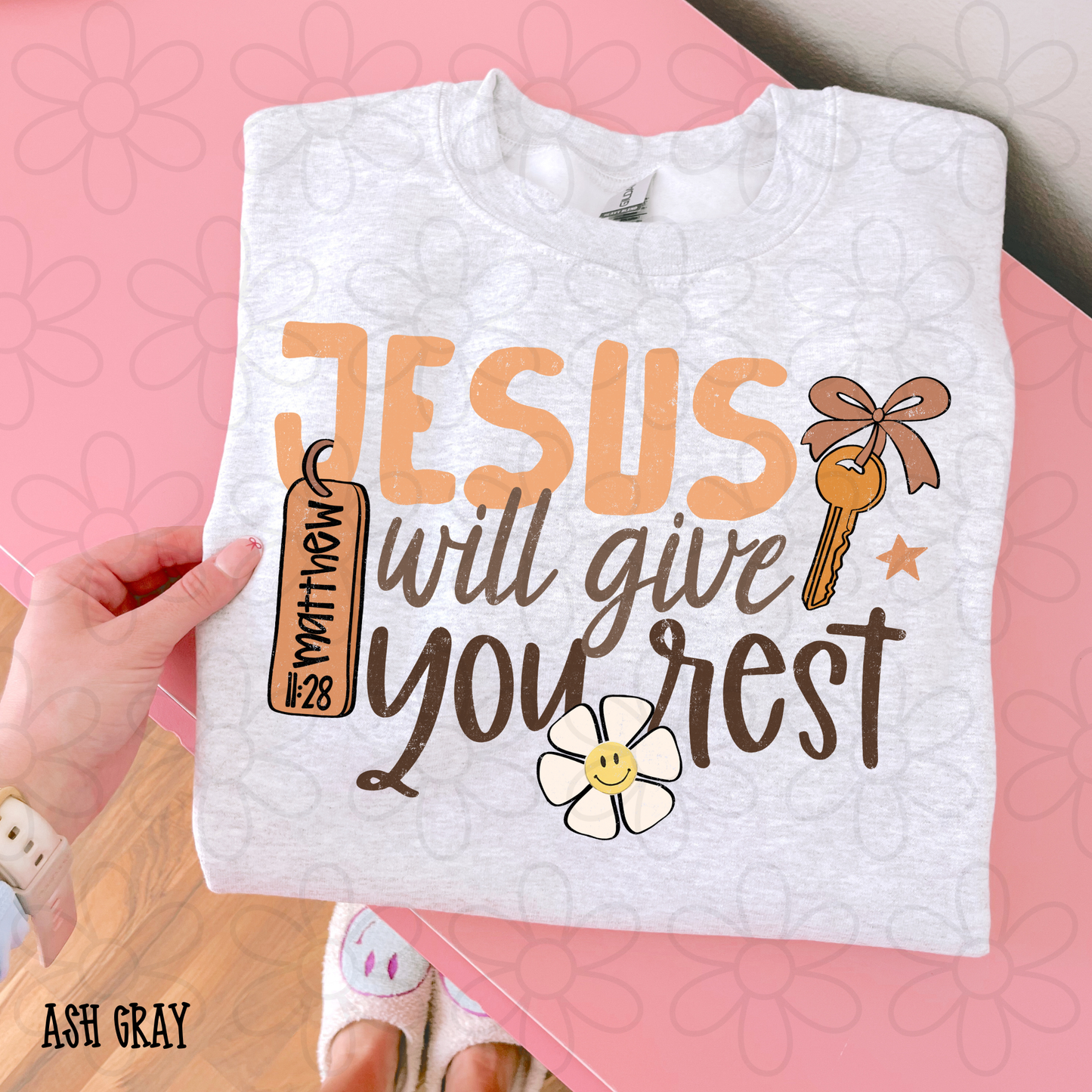 Jesus Will Give You Rest DTF Transfer