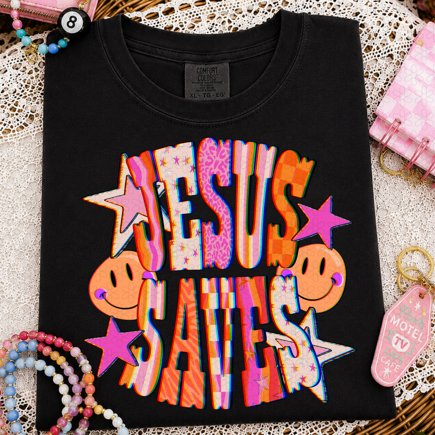 Jesus Saves DTF Transfer
