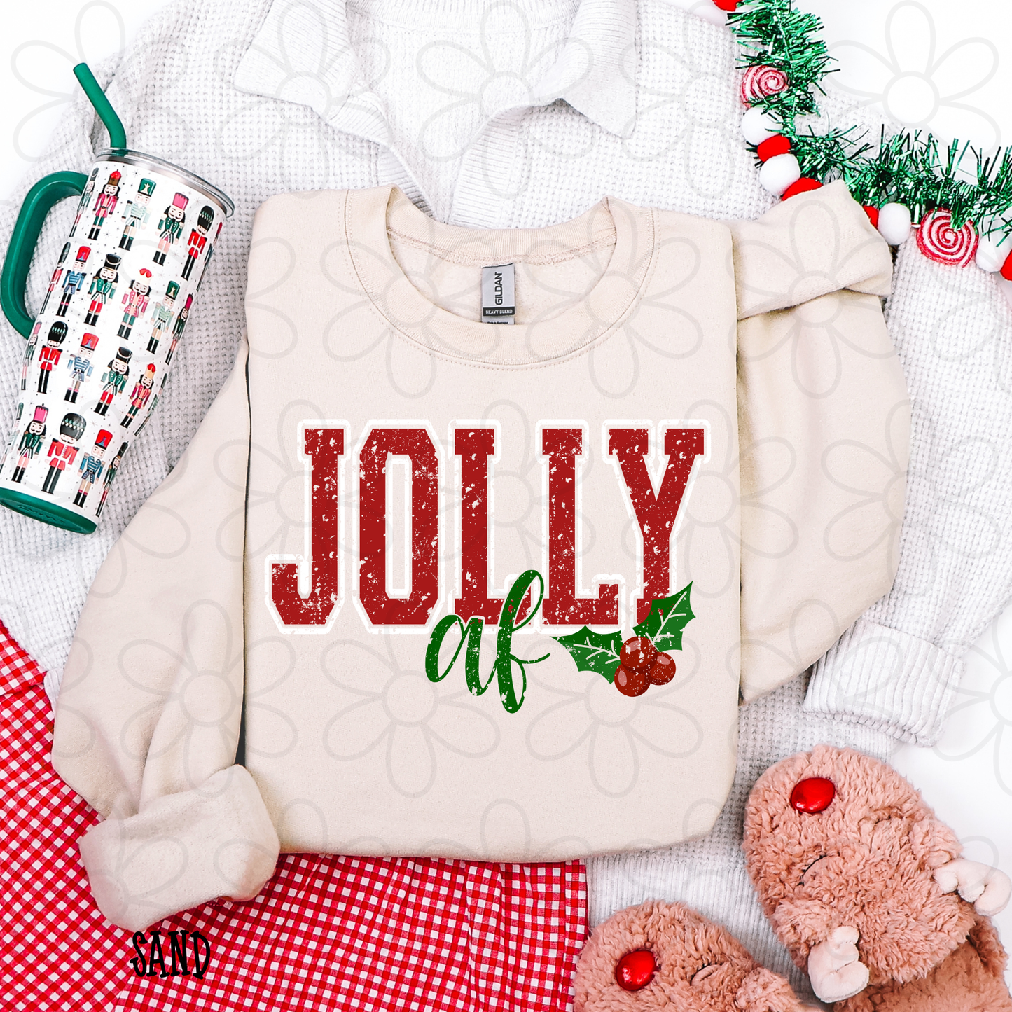 Jolly AF Distressed Kids Completed Tee