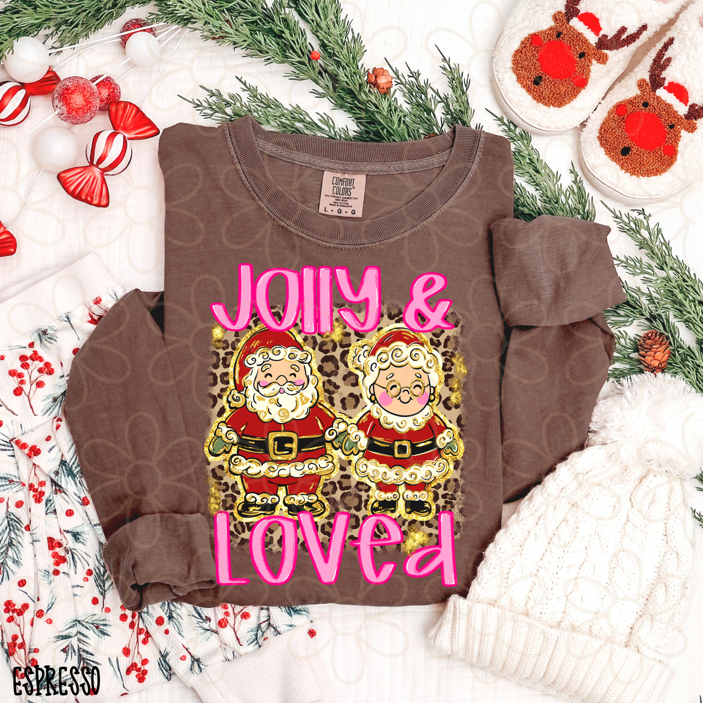 Jolly & Loved Light Leopard Kids Completed Tee