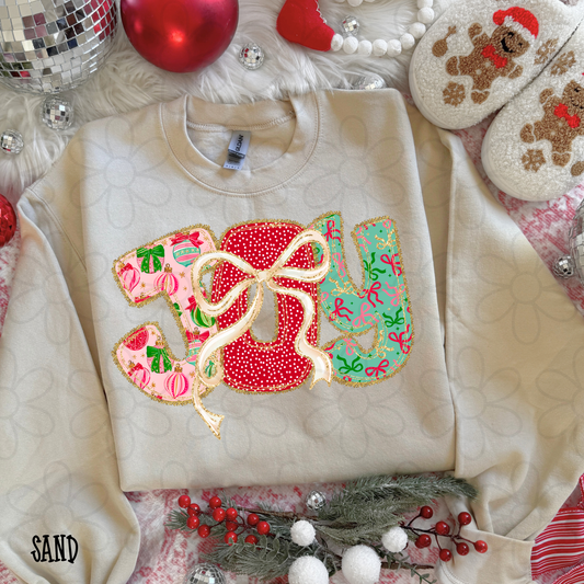 Joy Christmas Bows Kids Completed Tee