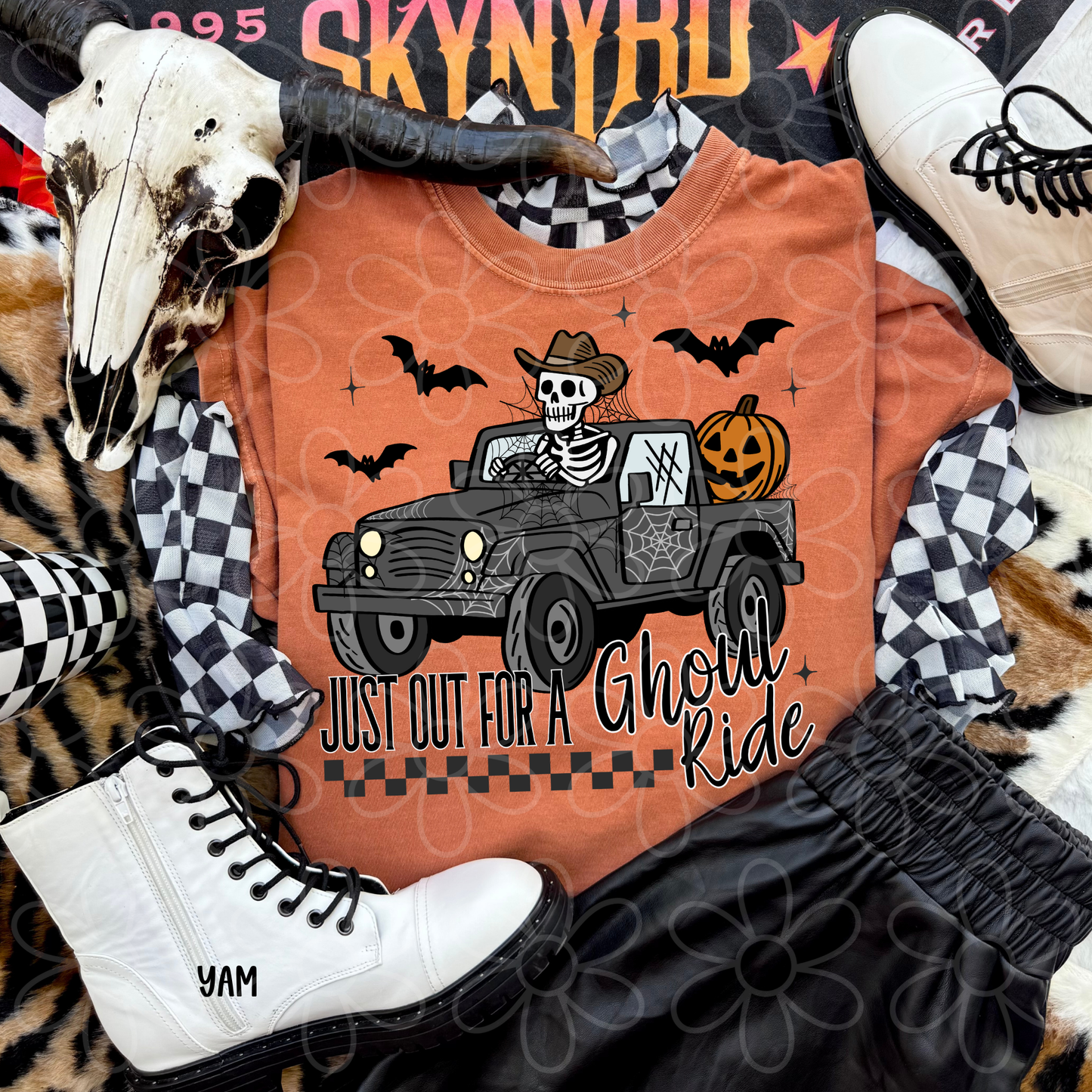 Just Out For A Ghoul Ride DTF Transfer