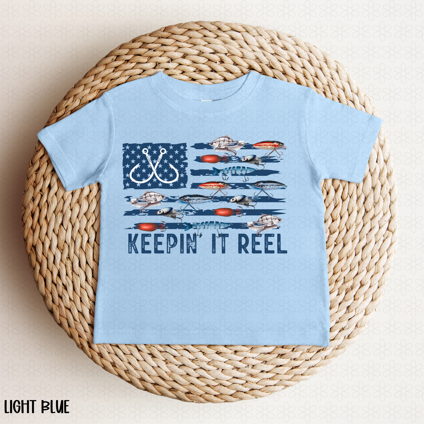 Keepin It Reel Flag DTF Transfer