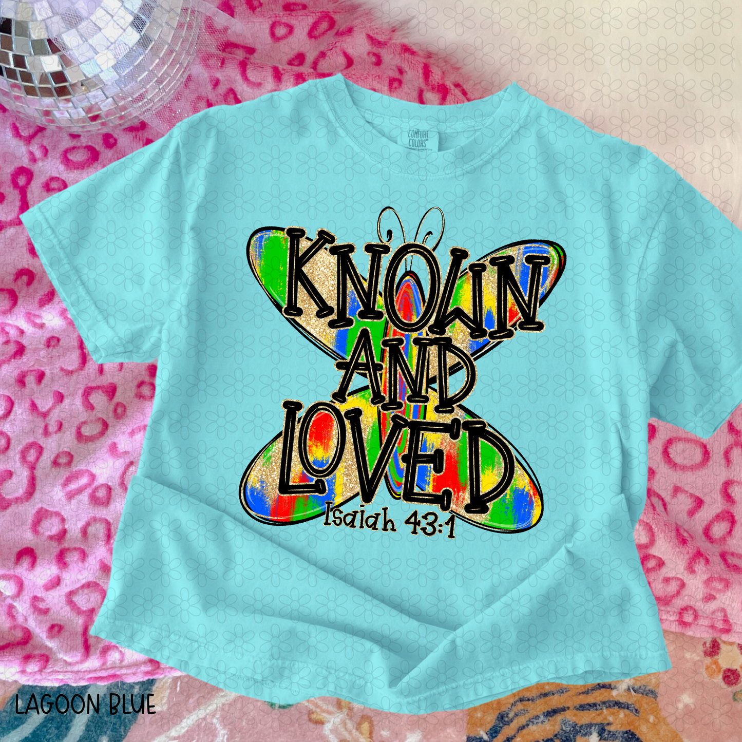 Known And Loved Butterfly DTF Transfer