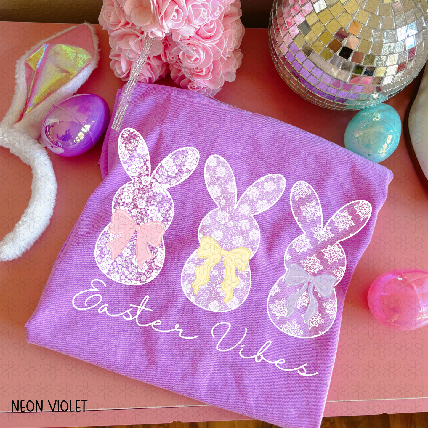 Lace Easter Vibes DTF Transfer