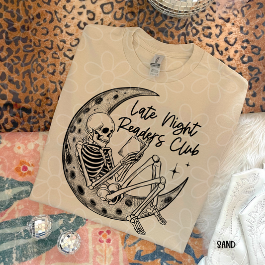 Late Night Readers Club Completed Tee