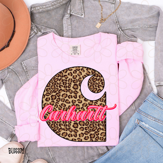 Leopard Pink Carhartt Completed Tee