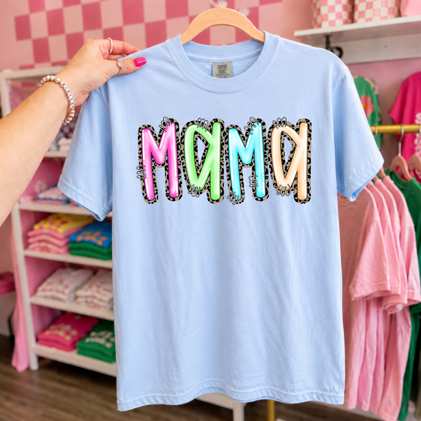 Leopard Colorful Mama DTF Transfer