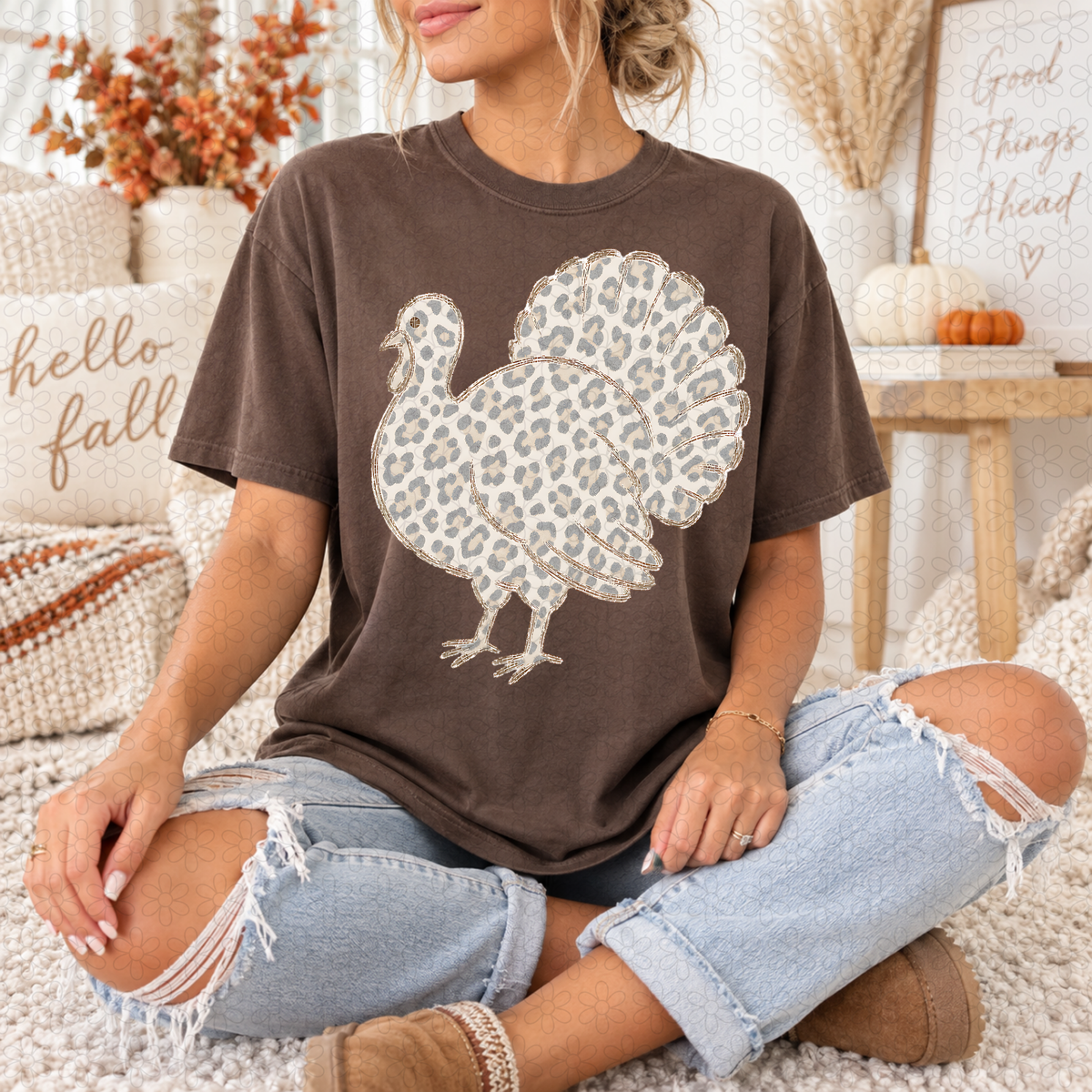 Leopard Turkey DTF Transfer