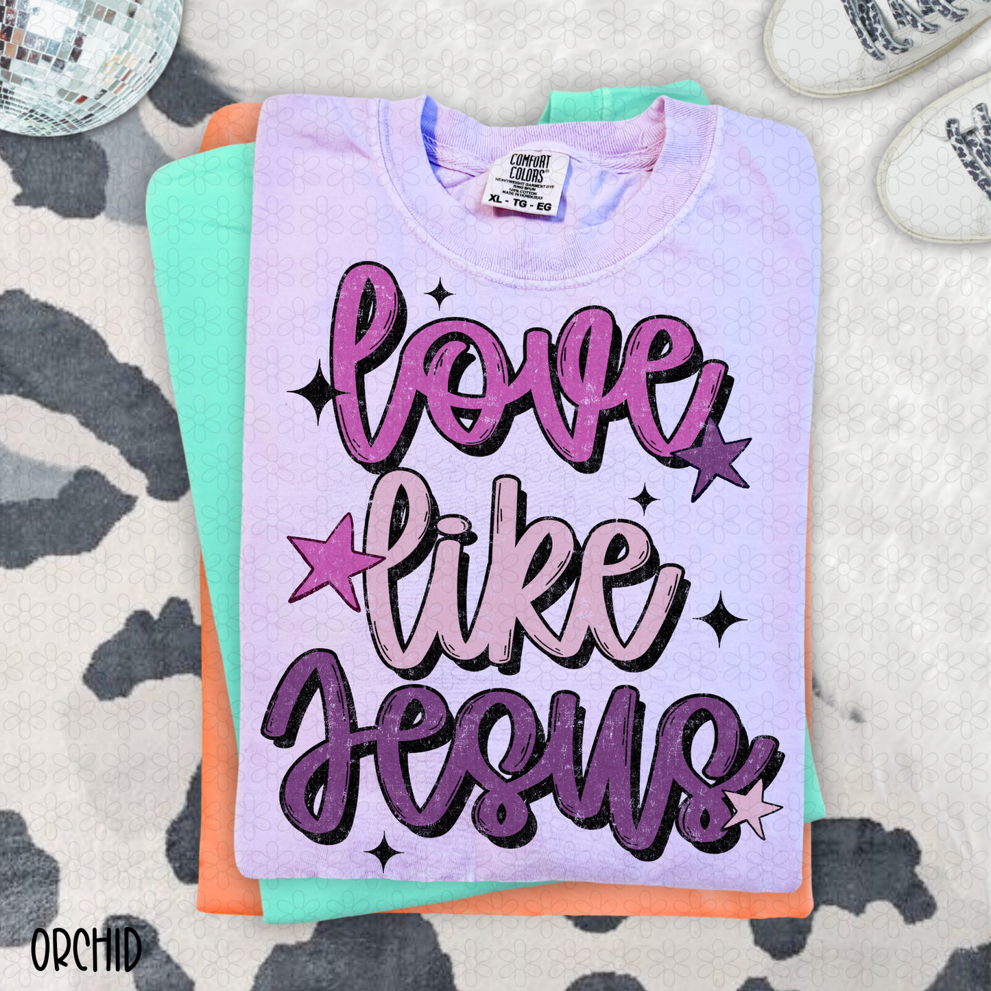 Love Like Jesus- Purple DTF Transfer