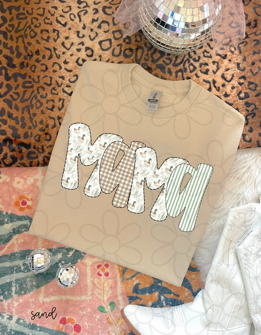 MaMa Ducks And Stripes DTF Transfer