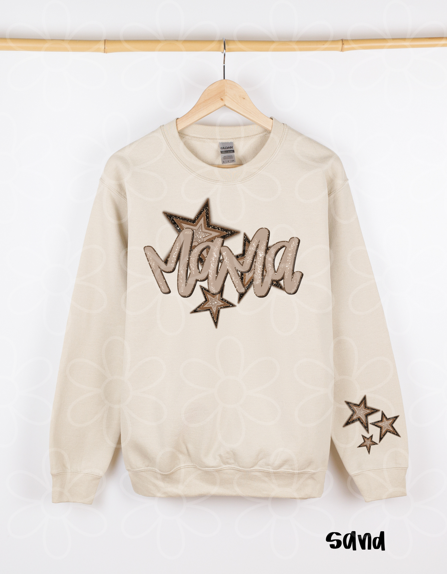 Mama Brown & Black Stars Completed Tee
