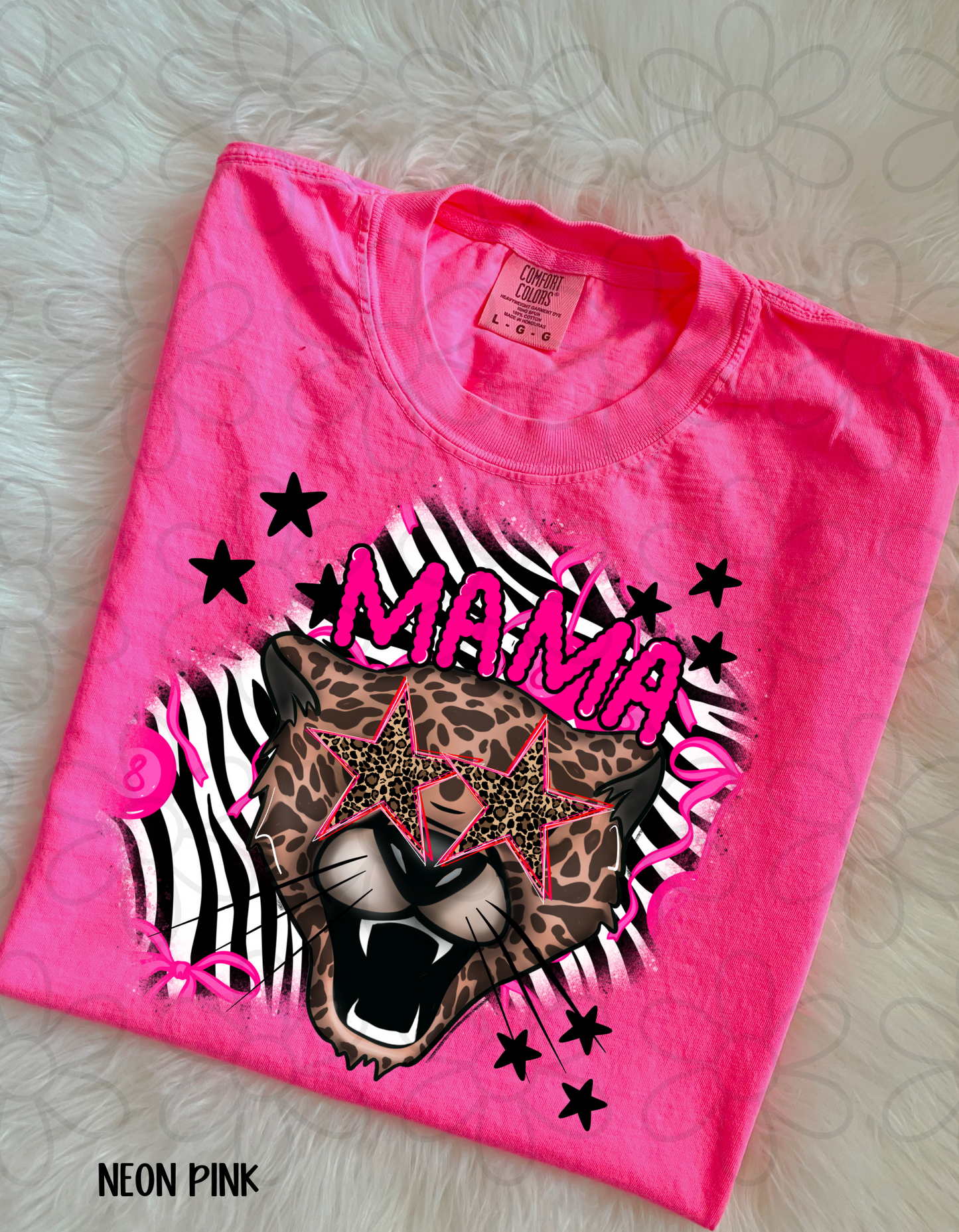 Mama Leopard Stars Completed Tee