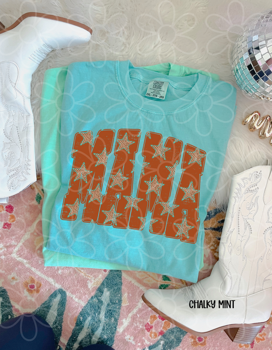 Mama Leopard Stars Completed Tee