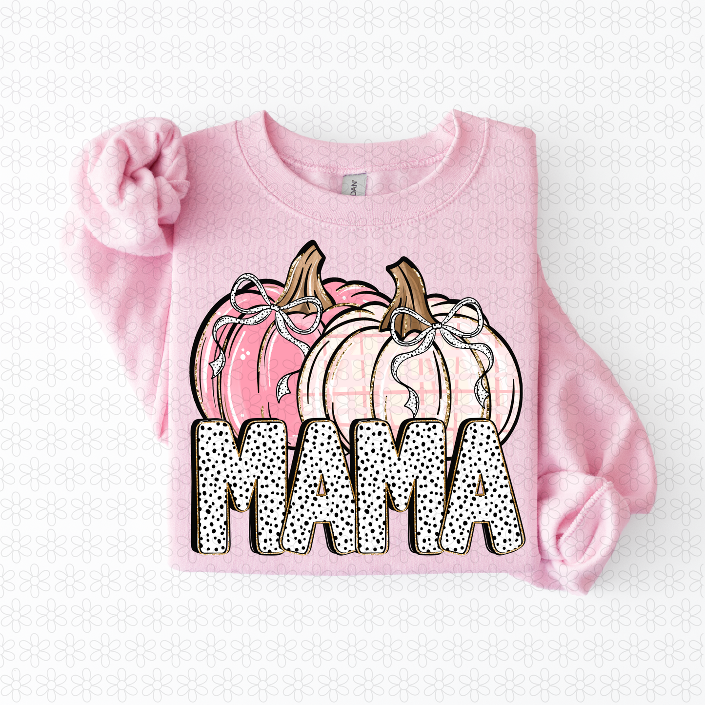 Mama Pink Pumpkin DTF Transfer