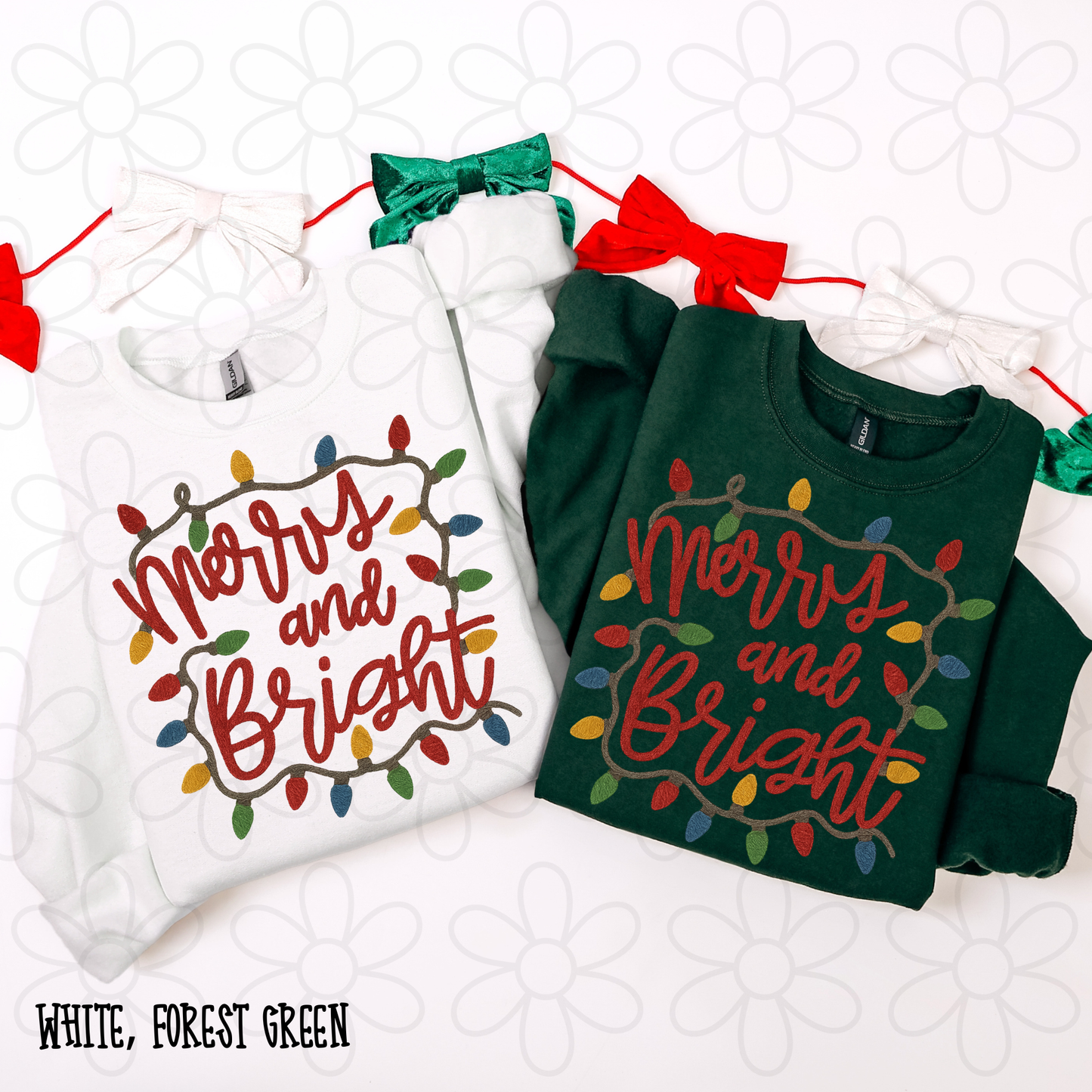 Merry And Bright Christmas Lights Kids Completed Tee