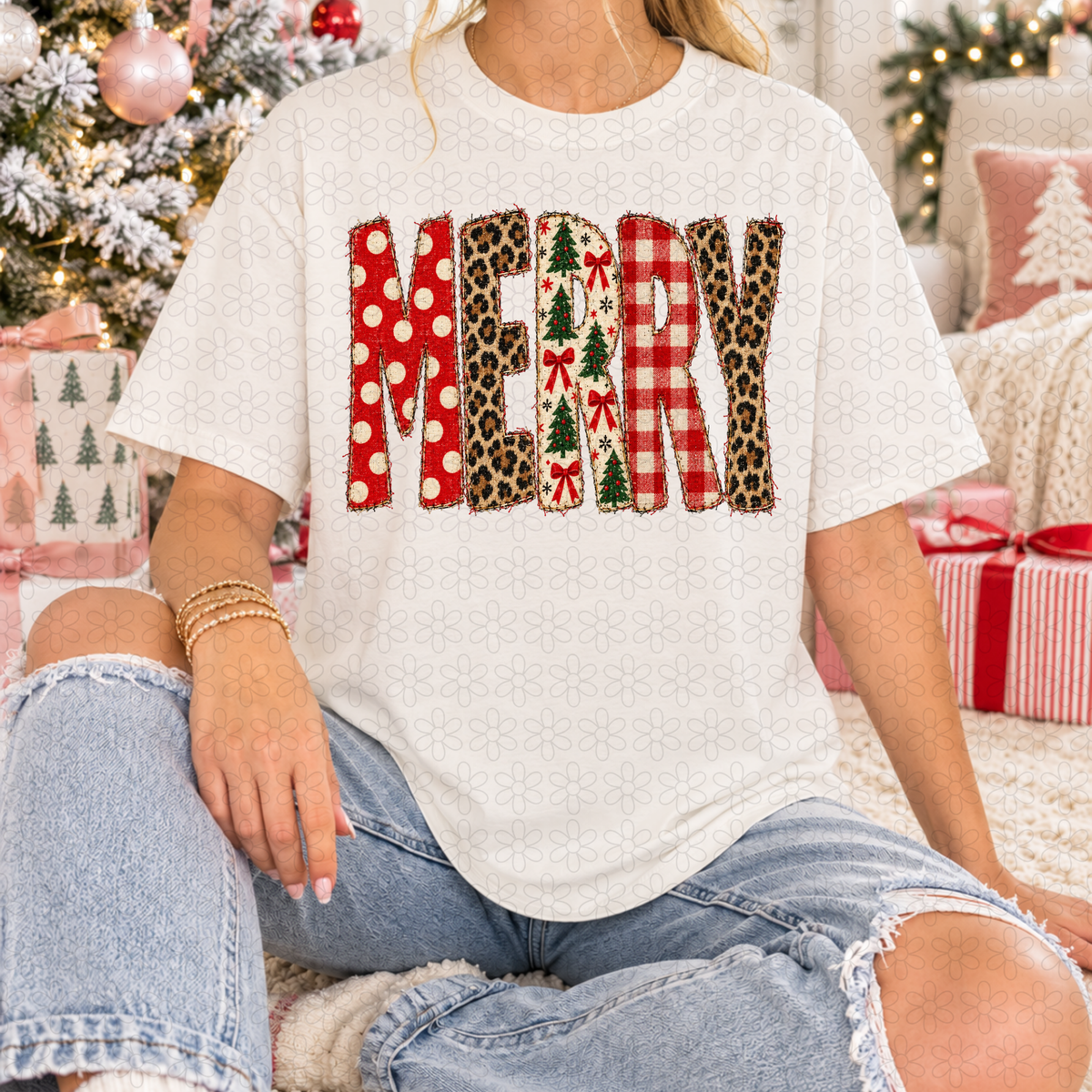 Merry Leopard DTF Transfer