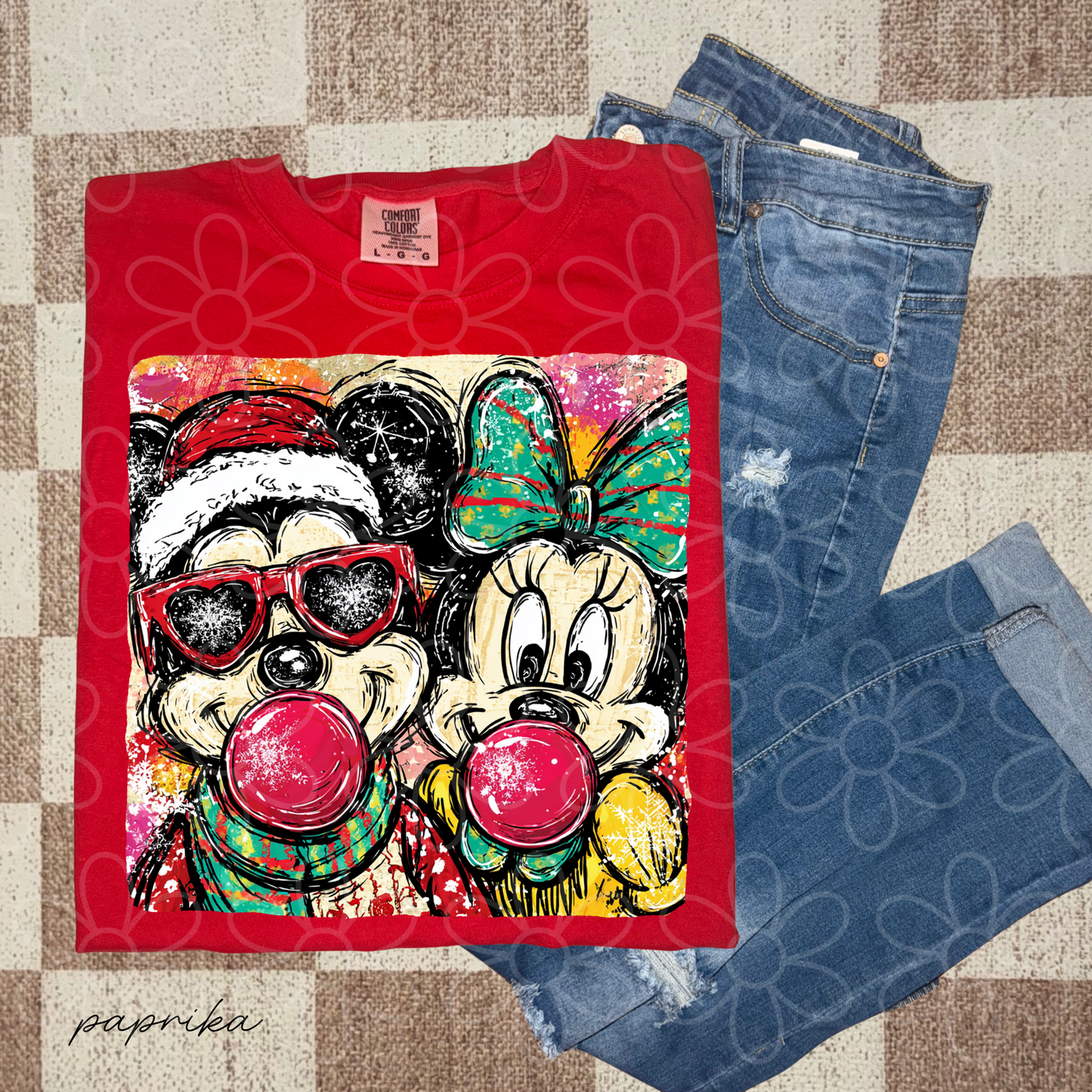 Mikey Minnie Bubblegum Kids Completed Tee