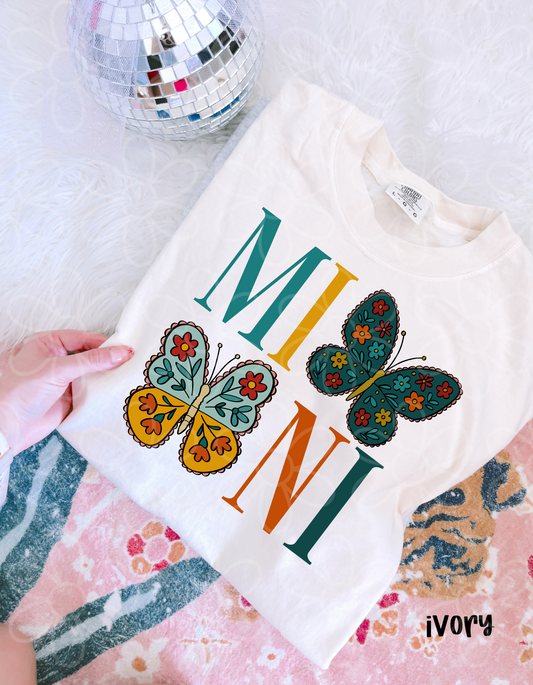 Mini Butterfly Floral Kids Completed Tee