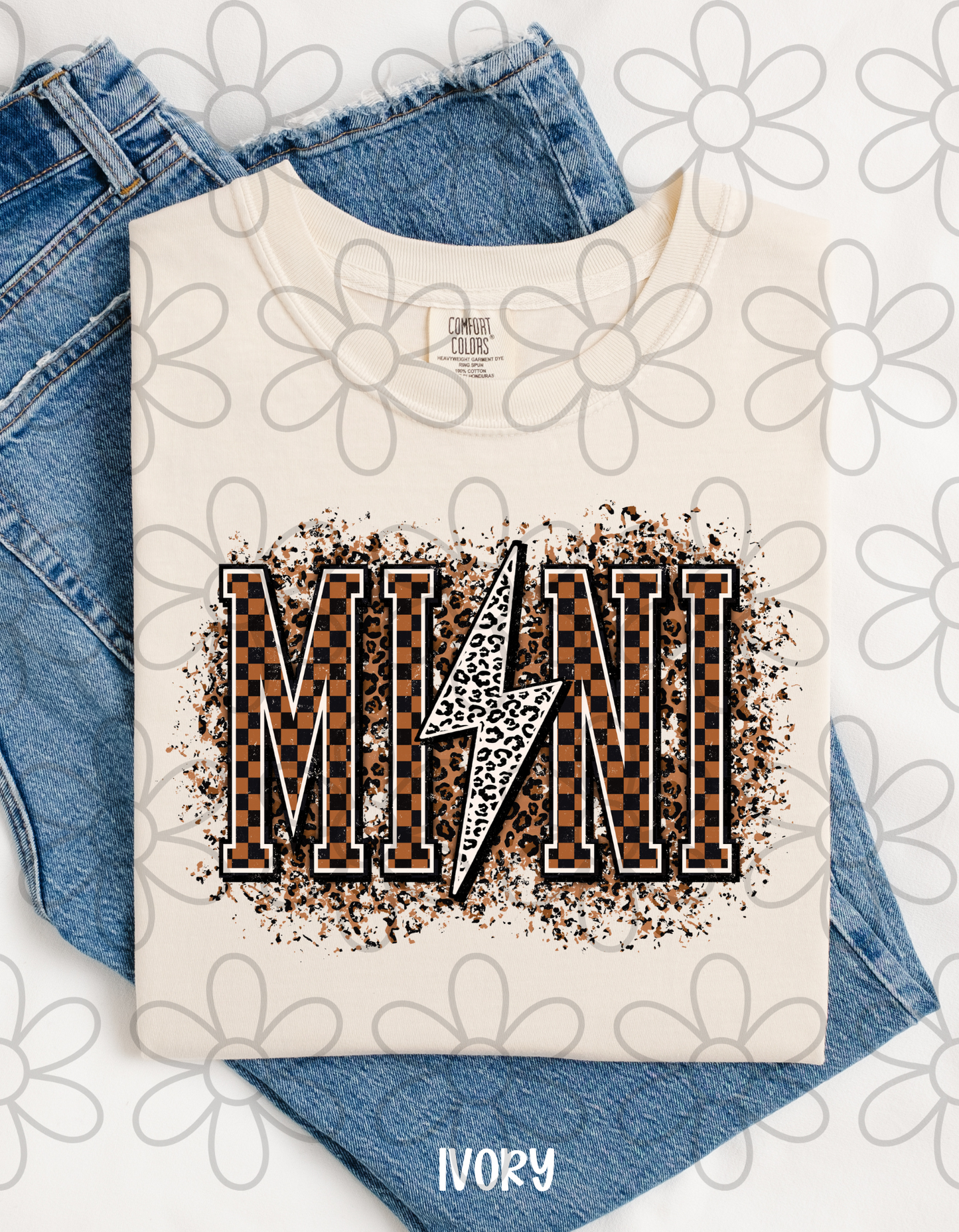 Mini Leopard Checkered Kids Completed Tee