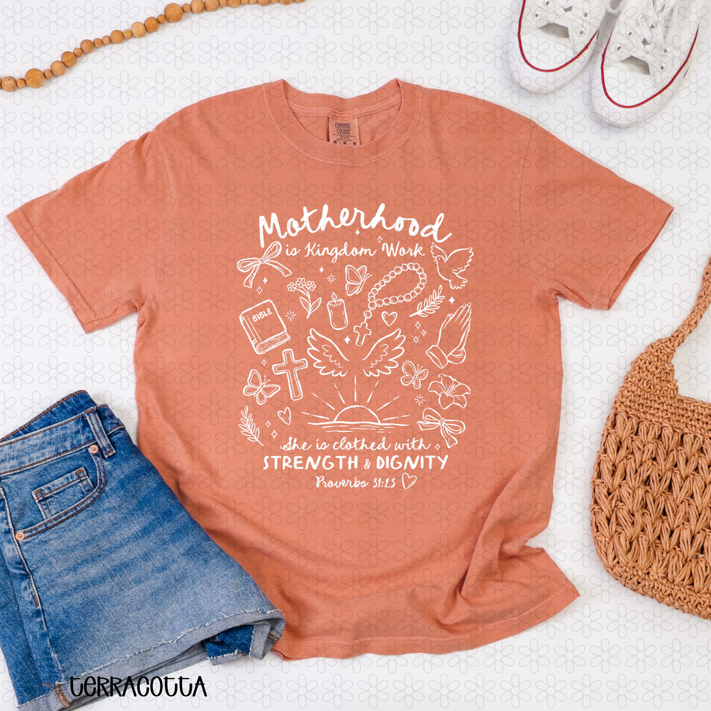 Motherhood Is Kingdom Work - White DTF Transfer