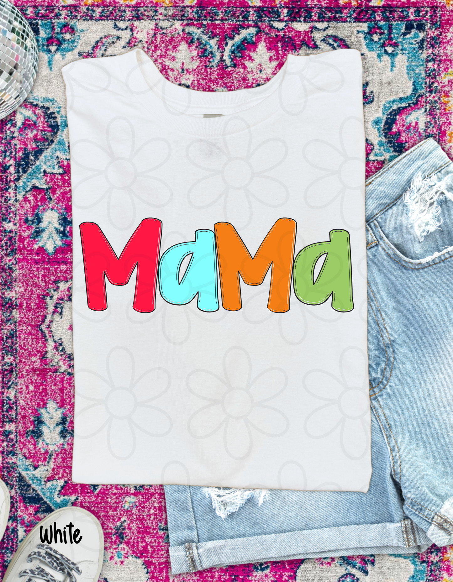 Multicolor MaMa DTF Transfer
