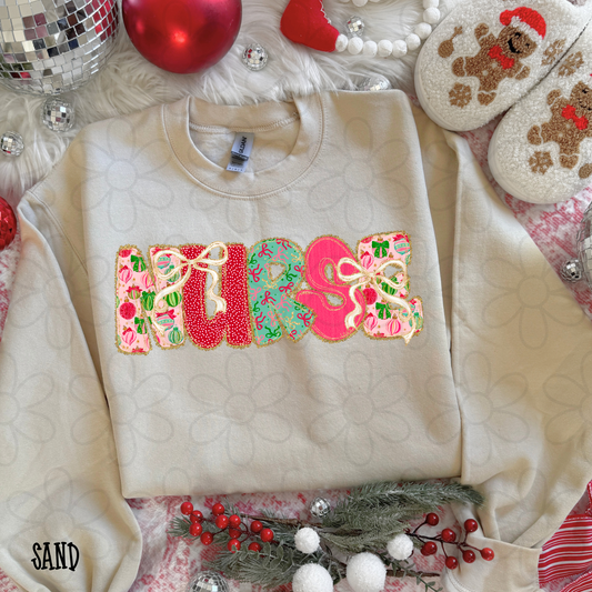 Nurse Christmas Bows Completed Tee