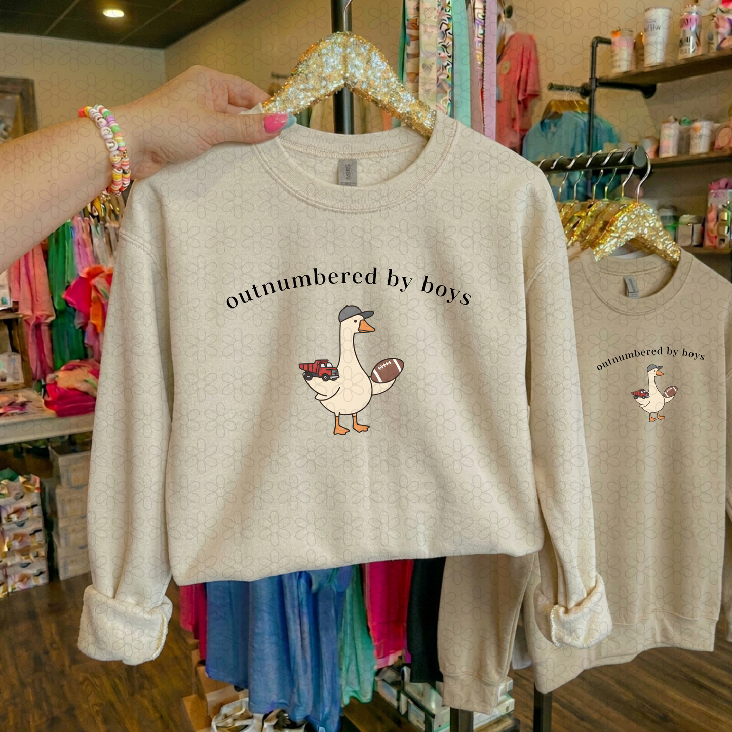 OUTNUMBERED BY BOYS (Multiple Colors) DTF Transfer