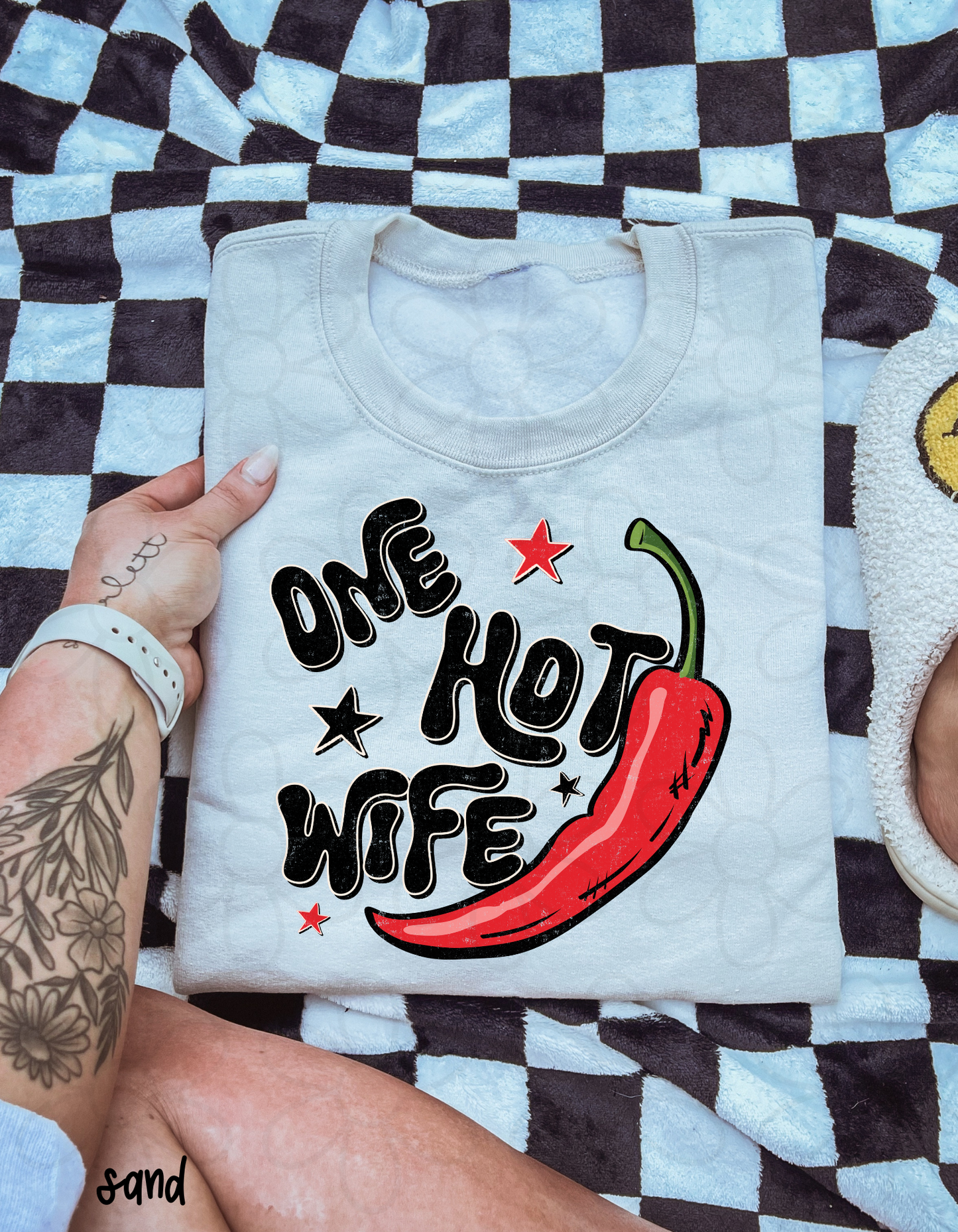 One Hot Wife Completed Tee