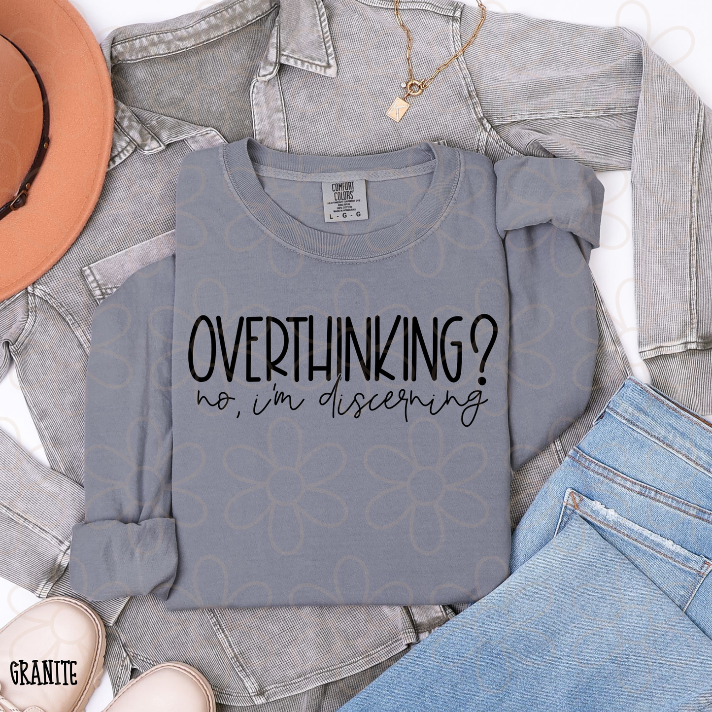 Overthinking? No, I'm Discerning Kids Completed Tee