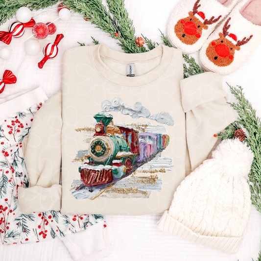 Painted Train Completed Tee