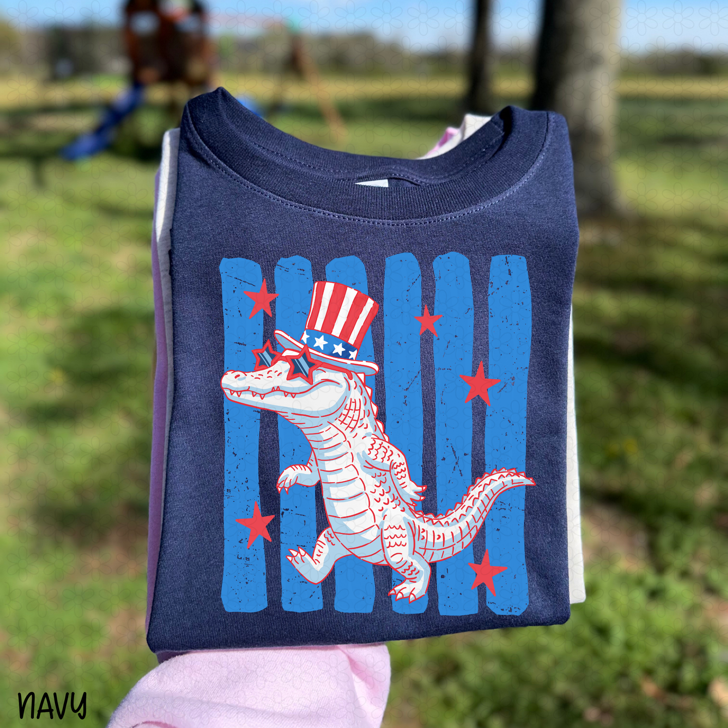 Patriotic Gator DTF Transfer