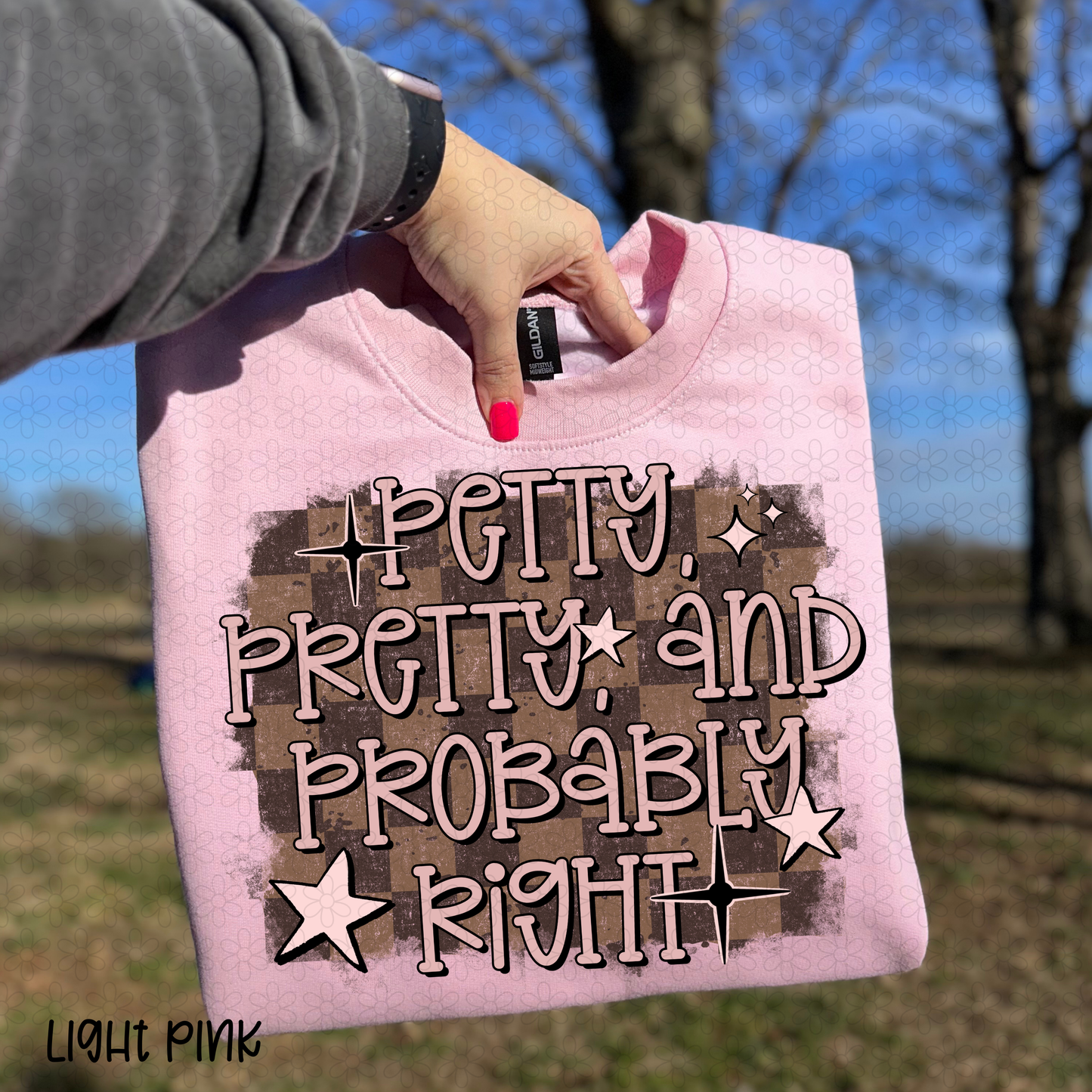 Petty Pretty and Probably RIght DTF Transfer