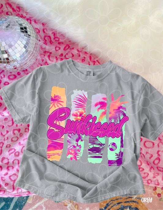 Pink Beach Sunkissed Kids Completed Tee