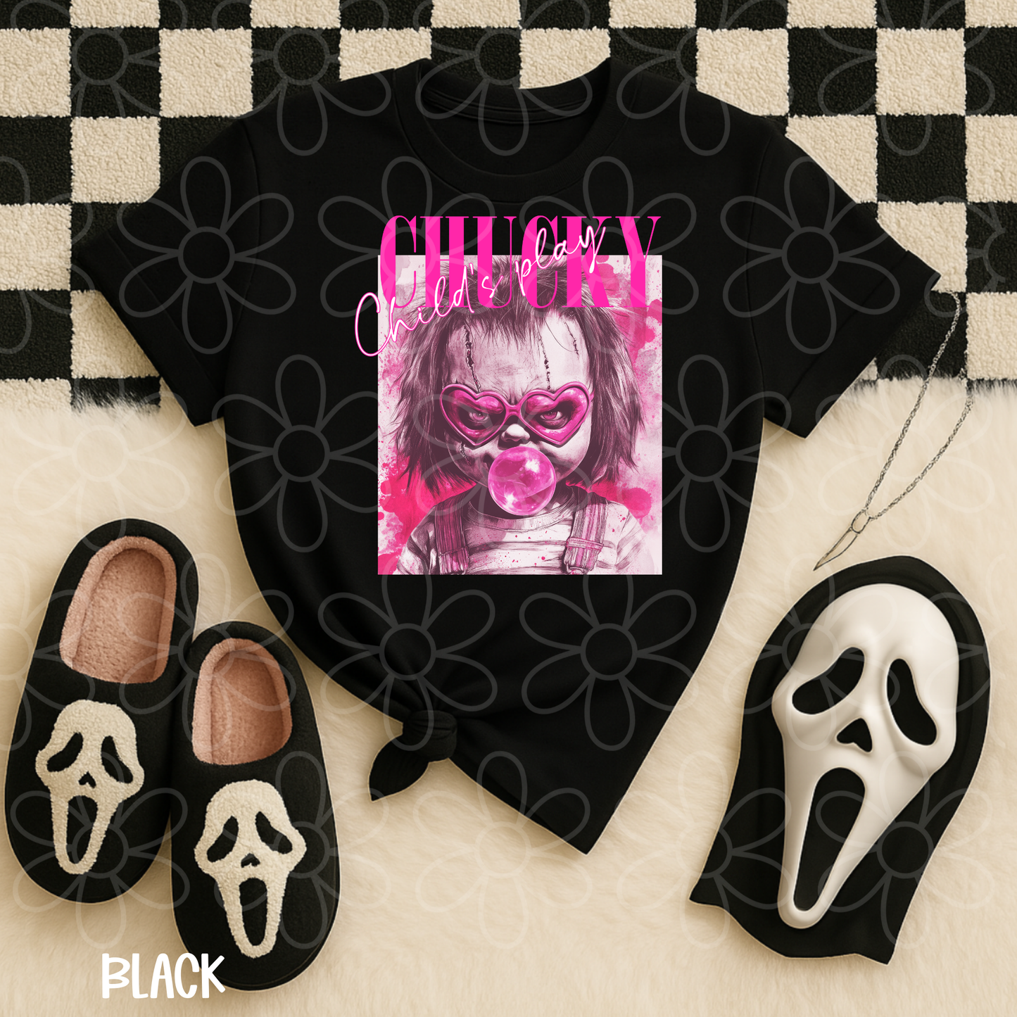 Pink Chucky Childs Play Completed Tee