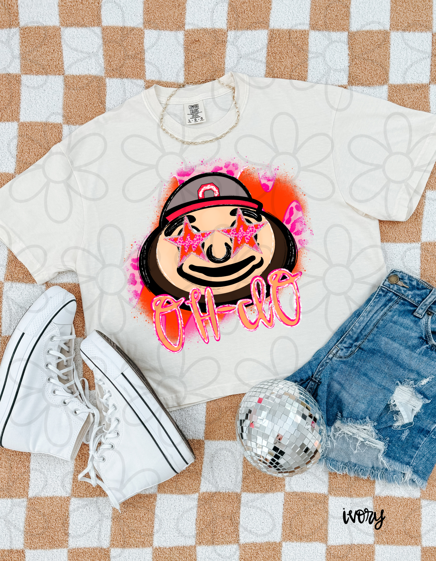 Pink Leopard Preppy Mascots (Multiple Options) Completed Tee