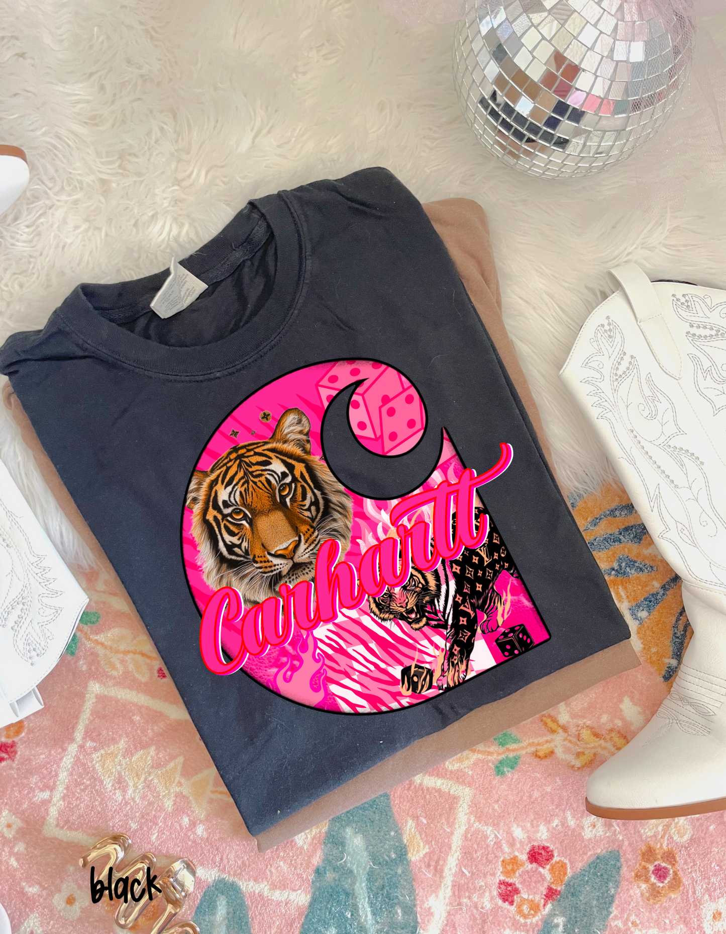 Pink Lion Carhartt Completed Tee