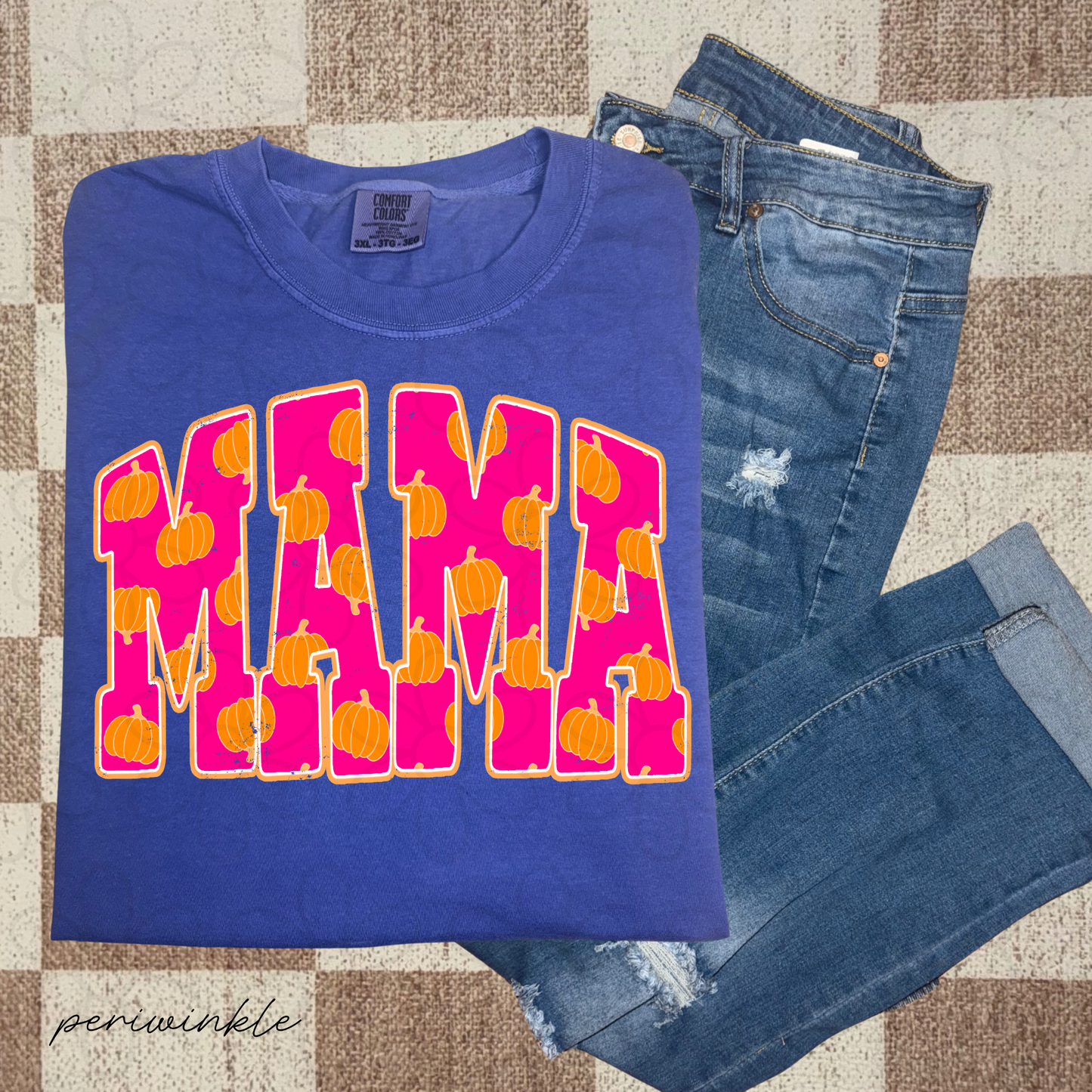 Pink Mama Pumpkins DTF Transfer