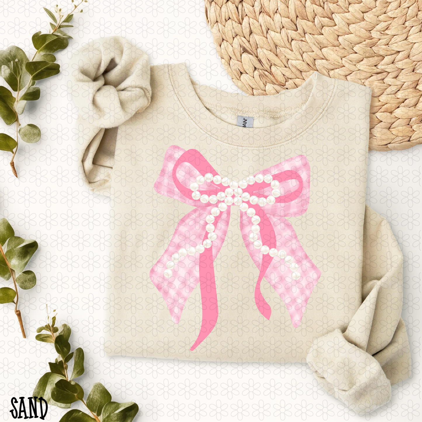 Pink Pearl Bows DTF Transfer