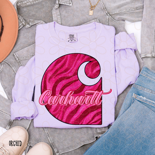 Pink Zebra Carhartt Completed Tee