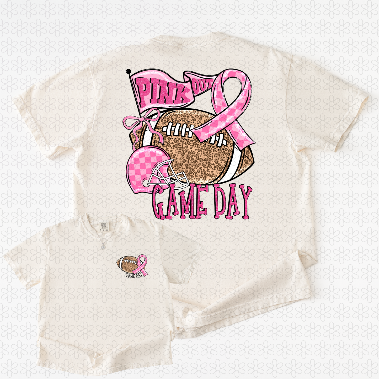 Pink Out Game day DTF Transfer