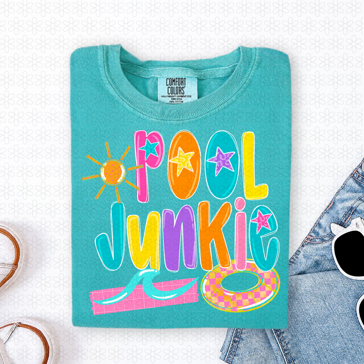 Pool Junkie DTF Transfer