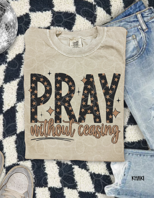 Pray Without Ceasing Stars Kids Completed Tee