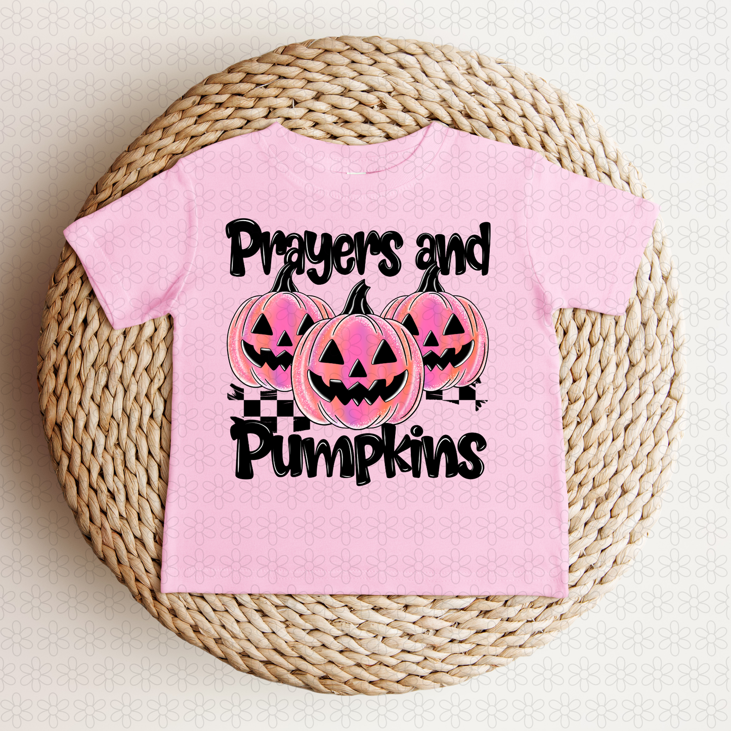 Prayers And Pumpkins (Multiple Colors) DTF Transfer