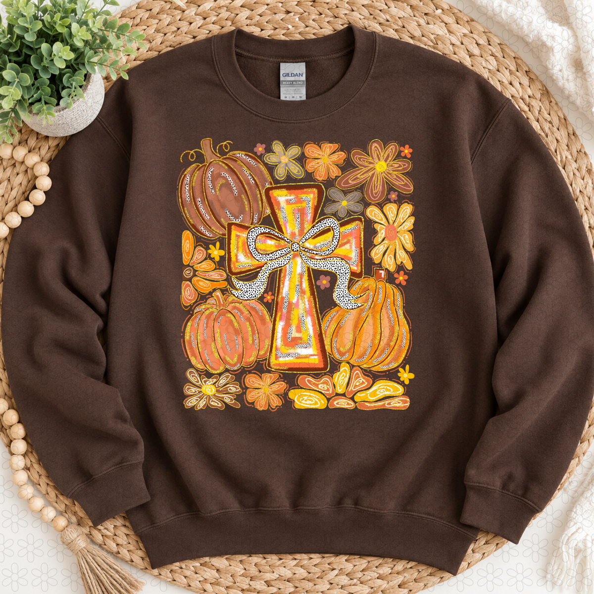 Pumpkin Cross DTF Transfer